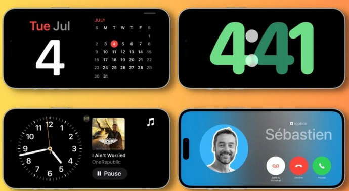 临泽苹果手机维修分享iOS17横屏充电待机显示有什么好处 
