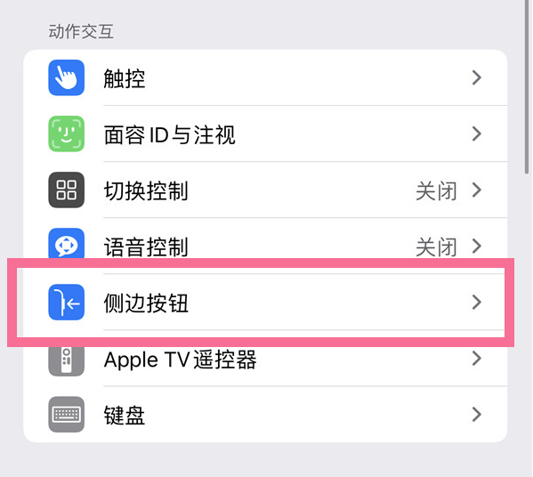 临泽苹果14维修店分享iPhone14 Plus侧键双击下载功能关闭方法 