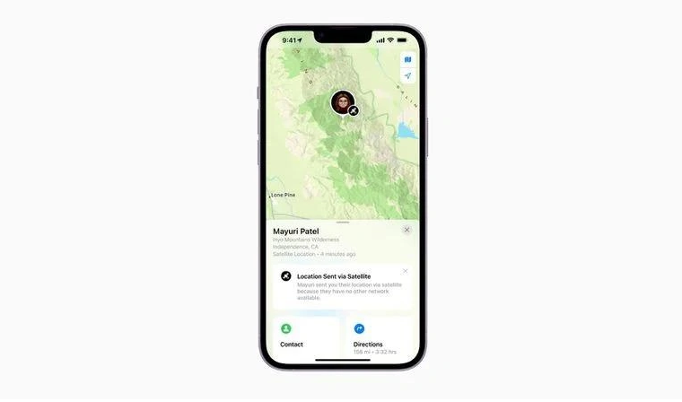 临泽苹果14维修分享iPhone14系列中 FindMy功能通过卫星分享位置方法教程 