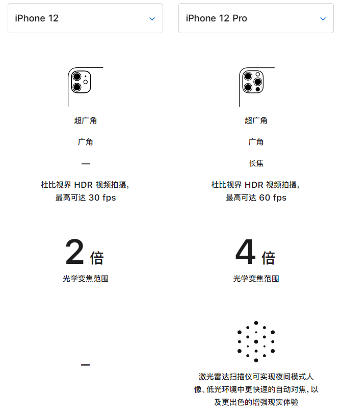 临泽苹果手机维修分享苹果 iPhone 12 与 iPhone 12 Pro 选哪款 